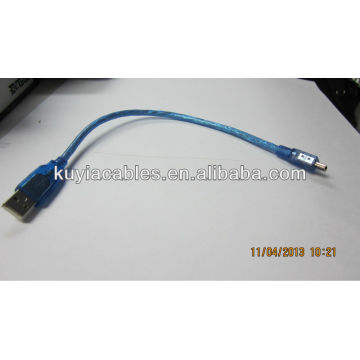 Горячий продавая мужчина usb 2.0 30cm к USB 2.0 Мыжской миниый кабель usb 5 Pin